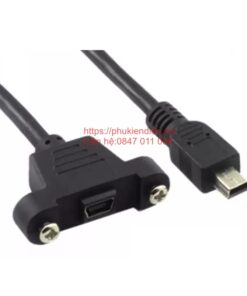Đầu nối mini USB đực cái gắn tủ điện