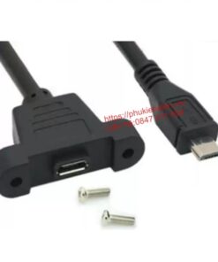 Đầu nối Micro USB đực cái gắn tủ điện